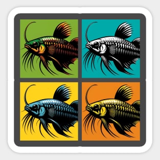 Pop Black Cory - Cool Aquarium Fish Sticker